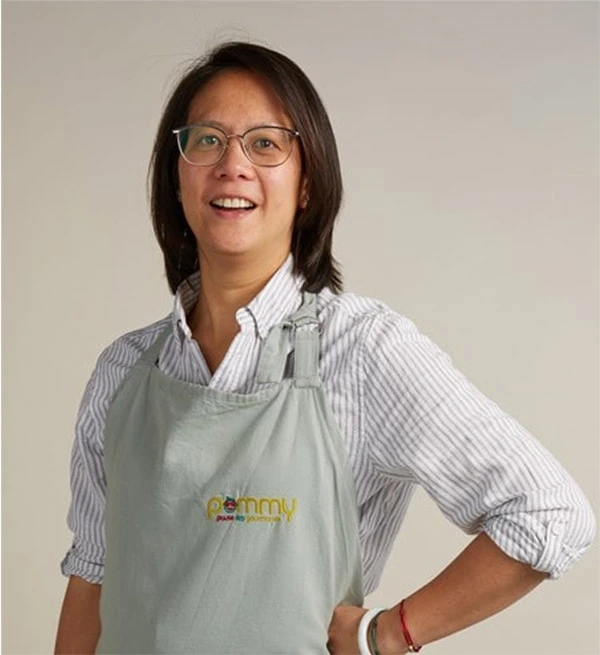 Portrait de Vi Grad-Duong, fondatrice de la marque Pommy